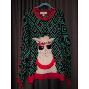 Ugly Christmas Sweater Xmas Size XXL llama